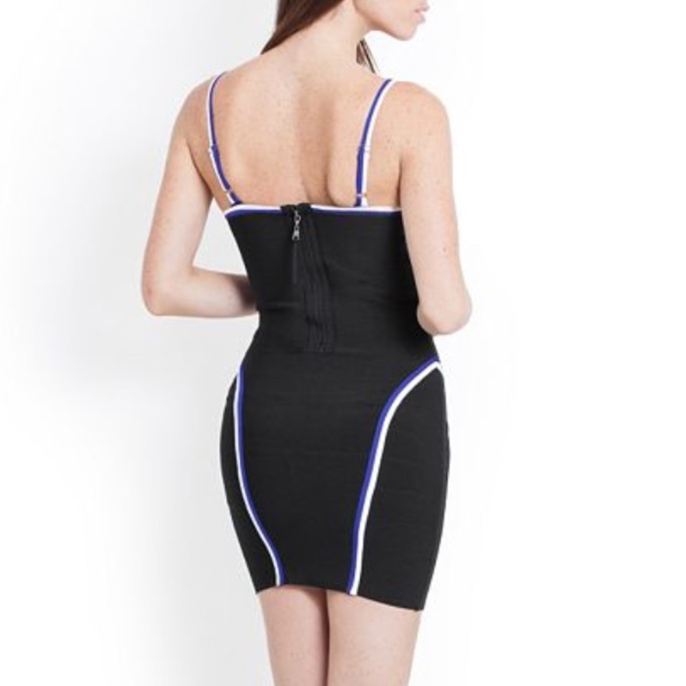 GUESS CONTRAST BANDAGE DRESS Bodycon - Picture 2 of 8